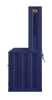 Cargo 2 Piece Computer Desk and Hutch in Blue Finish by Acme - 37907 - Image 4 of 0