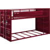 Cargo Twin/Twin Bunk Bed in Red Finish by Acme - 38280 - Image 3 of 0