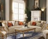 Daesha Sofa in Fabric & Antique Gold Finish by Acme - 50835 - Image 5 of 0