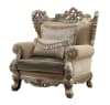 Ranita Chair in Fabric & Champagne Finish by Acme - 51042 - Image 1 of 0