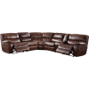 Brax 6 Piece Power Motion Sectional in 2-Tone Brown Leather Gel Finish by Acme - 52070 - Image 2 of 0