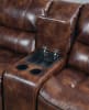 Brax 6 Piece Power Motion Sectional in 2-Tone Brown Leather Gel Finish by Acme - 52070 - Image 3 of 0
