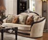 Ernestine Sofa in Tan Fabric & Black Finish by Acme - 52110 - Image 1 of 0