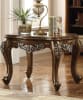 Latisha Chair in Tan, Pattern Fabric & Antique Oak Finish by Acme - 52117 - Image 5 of 0
