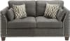 Laurissa Loveseat in Light Charcoal Linen Finish by Acme - 52406 - Image 1 of 0