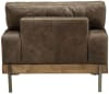 Silchester Chair in Oak & Distress Chocolate Top Grain Leather Finish by Acme - 52477 - Image 4 of 0