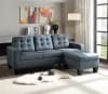 Earsom Reversible Chaise Sectional in Gray Linen Finish by Acme - 52775 - Image 1 of 0