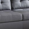 Earsom Reversible Chaise Sectional in Gray Linen Finish by Acme - 52775 - Image 3 of 0