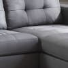 Earsom Reversible Chaise Sectional in Gray Linen Finish by Acme - 52775 - Image 4 of 0