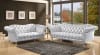 Dixie Loveseat in Metallic Silver Finish by Acme - 52781 - Image 5 of 0