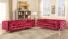 Adam 2 Piece Sofa Set in Red Velvet Finish by Acme - 52795-S - Image 1 of 0