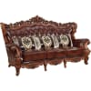 Eustoma Sofa in Cherry Top Grain Leather & Walnut Finish by Acme - 53065 - Image 1 of 0