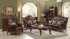 Eustoma 2 Piece Sofa Set in Cherry Top Grain Leather & Walnut Finish by Acme - 53065-S - Image 2 of 0