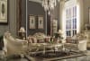 Vendome II 2 Piece Sofa Set in Bone PU & Gold Patina Finish by Acme - 53120-S - Image 1 of 0