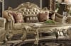 Vendome II 2 Piece Sofa Set in Bone PU & Gold Patina Finish by Acme - 53120-S - Image 2 of 0