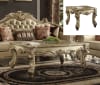Vendome II 2 Piece Sofa Set in Bone PU & Gold Patina Finish by Acme - 53120-S - Image 5 of 0