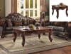 Vendome II Sofa in Dark Brown PU & Cherry Finish by Acme - 53130 - Image 4 of 0