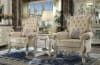 Picardy II Chair in Fabric & Antique Pearl Finish by Acme - 53462 - Image 3 of 0