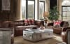 Brancaster Loveseat in Retro Brown Top Grain Leather Finish by Acme - 53546 - Image 2 of 0