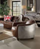 Brancaster Loveseat in Retro Brown Top Grain Leather Finish by Acme - 53546 - Image 4 of 0