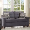 Cleavon II Loveseat in Gray Linen Finish by Acme - 53791 - Image 1 of 0