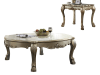 Dresden II Chair in Pearl PU & Gold Patina Finish by Acme - 54877 - Image 4 of 0