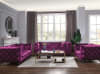 Atronia Loveseat in Purple Fabric Finish by Acme - 54906 - Image 5 of 0