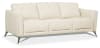 Malaga 2 Piece Sofa Set in Cream Leather Finish by Acme - 55005-S - Image 4 of 0