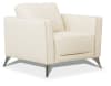 Malaga Chair in Cream Leather Finish by Acme - 55007 - Image 2 of 0