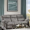 Zubaida Motion Sofa in 2-Tone Gray Velvet Finish by Acme - 55025 - Image 1 of 0