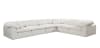 Naveen 6 Piece Sectional in Ivory Linen Finish by Acme - 55130-55131 - Image 1 of 0