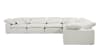 Naveen 6 Piece Sectional in Ivory Linen Finish by Acme - 55130-55131 - Image 2 of 0
