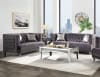 Hegio Loveseat in Gray Velvet Finish by Acme - 55266 - Image 2 of 0