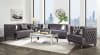 Hegio Loveseat in Gray Velvet Finish by Acme - 55266 - Image 3 of 0