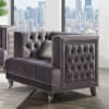 Hegio Loveseat in Gray Velvet Finish by Acme - 55266 - Image 4 of 0