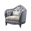 Ariadne Chair in Fabric & Platinum Finish by Acme - 55347 - Image 2 of 0