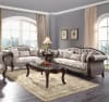 Miyeon Loveseat in Fabric & Cherry Finish by Acme - 55366 - Image 2 of 0