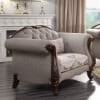 Miyeon Loveseat in Fabric & Cherry Finish by Acme - 55366 - Image 4 of 0