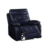 Aashi Motion Recliner in Navy Leather-Gel Match Finish by Acme - 55372 - Image 4 of 0