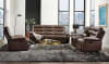 Aashi Motion Loveseat in Brown Leather-Gel Match Finish by Acme - 55421 - Image 2 of 0