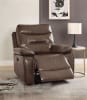 Aashi Motion Loveseat in Brown Leather-Gel Match Finish by Acme - 55421 - Image 3 of 0