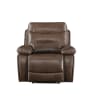 Aashi Motion Loveseat in Brown Leather-Gel Match Finish by Acme - 55421 - Image 4 of 0