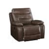 Aashi Motion Loveseat in Brown Leather-Gel Match Finish by Acme - 55421 - Image 5 of 0