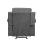 Kalen Glider Recliner in Gray Chenille Finish by Acme - 55442 - Image 5 of 0