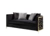 Fergal Loveseat in Black Velvet Gold Finish by Acme - 55666 - Image 2 of 0