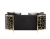 Fergal Loveseat in Black Velvet Gold Finish by Acme - 55666 - Image 4 of 0