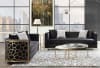 Fergal Loveseat in Black Velvet Gold Finish by Acme - 55666 - Image 5 of 0