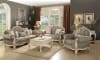 Ragenardus 2 Piece Sofa Set in Gray Fabric & Antique White Finish by Acme - 56020-S - Image 2 of 0