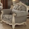Ragenardus 2 Piece Sofa Set in Gray Fabric & Antique White Finish by Acme - 56020-S - Image 5 of 0