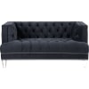Ansario Loveseat in Charcoal Velvet Finish by Acme - 56461 - Image 1 of 0
